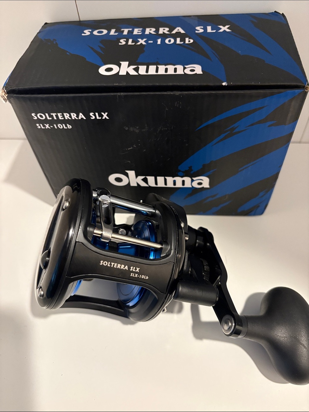 Okuma Solterra SLX 10LB Baitcasting Reel in Black & Blue
